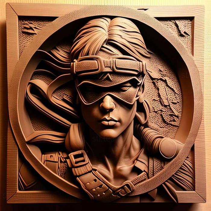 3D модель Соня Блейд з Mortal Kombat (STL)
